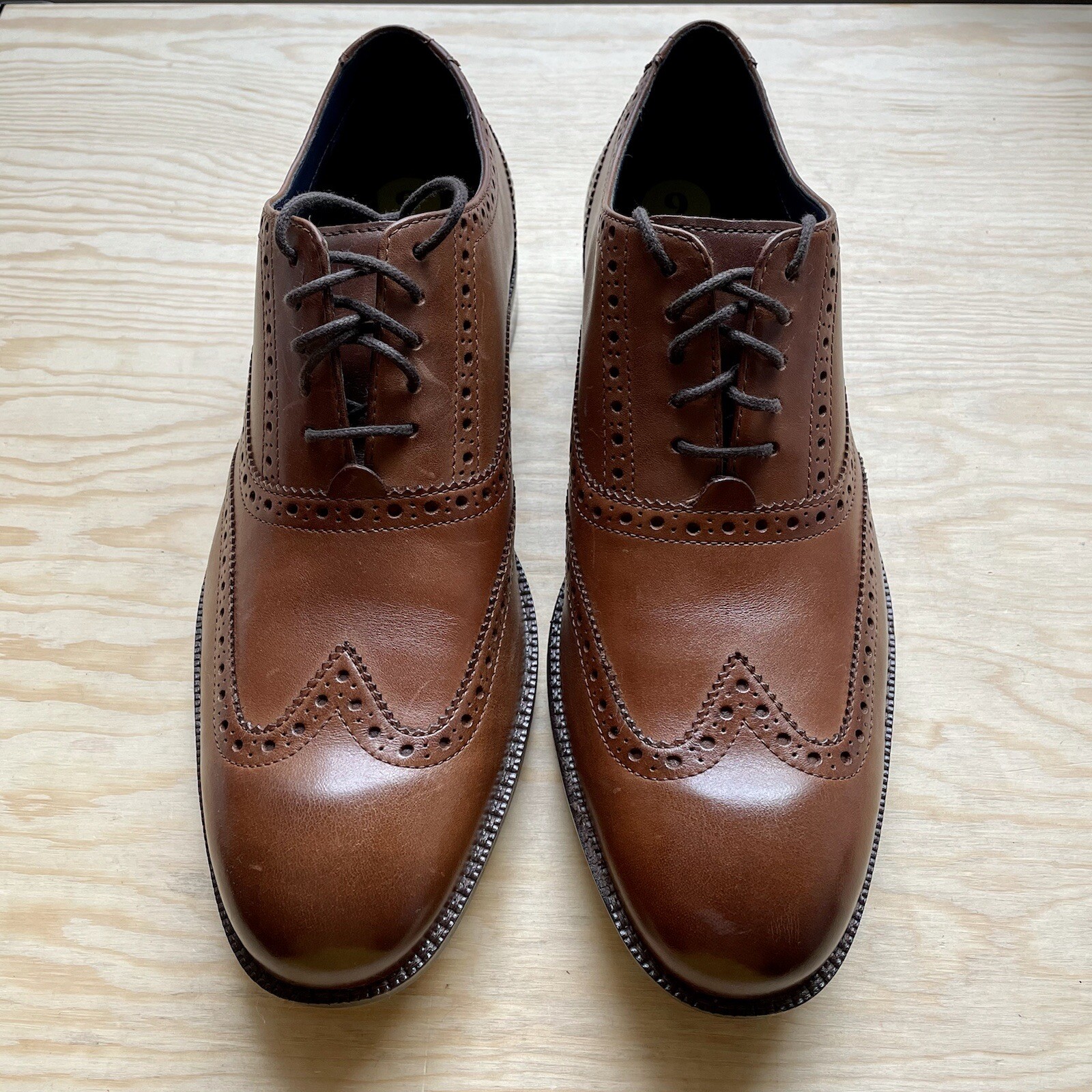 Cole Haan Oxford Wayne C30687 Wingtip Leather Mens Size 10 British  