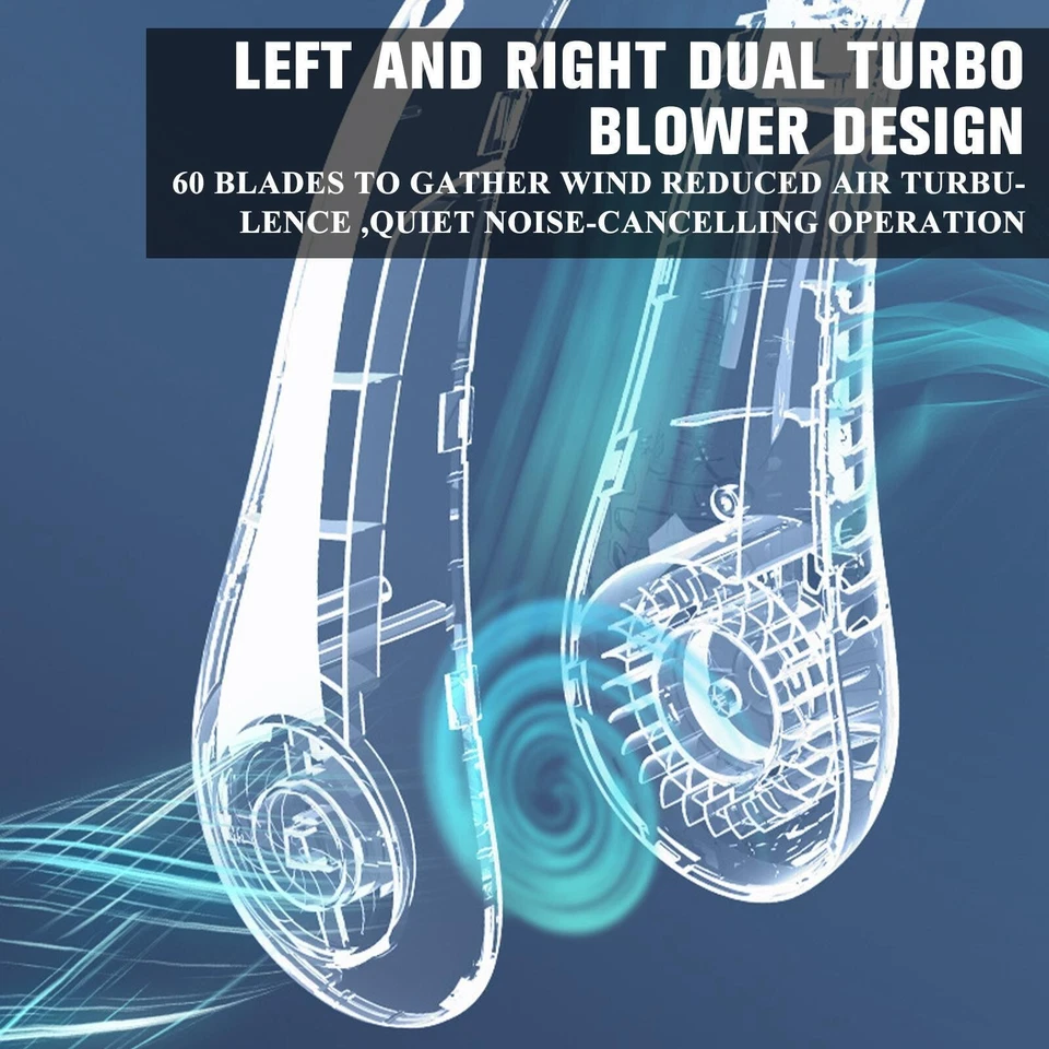 USB портативный подвесной вентилятор охлаждения воздуха кулер маленький электрический кондиционер - Изображение 4 из 4