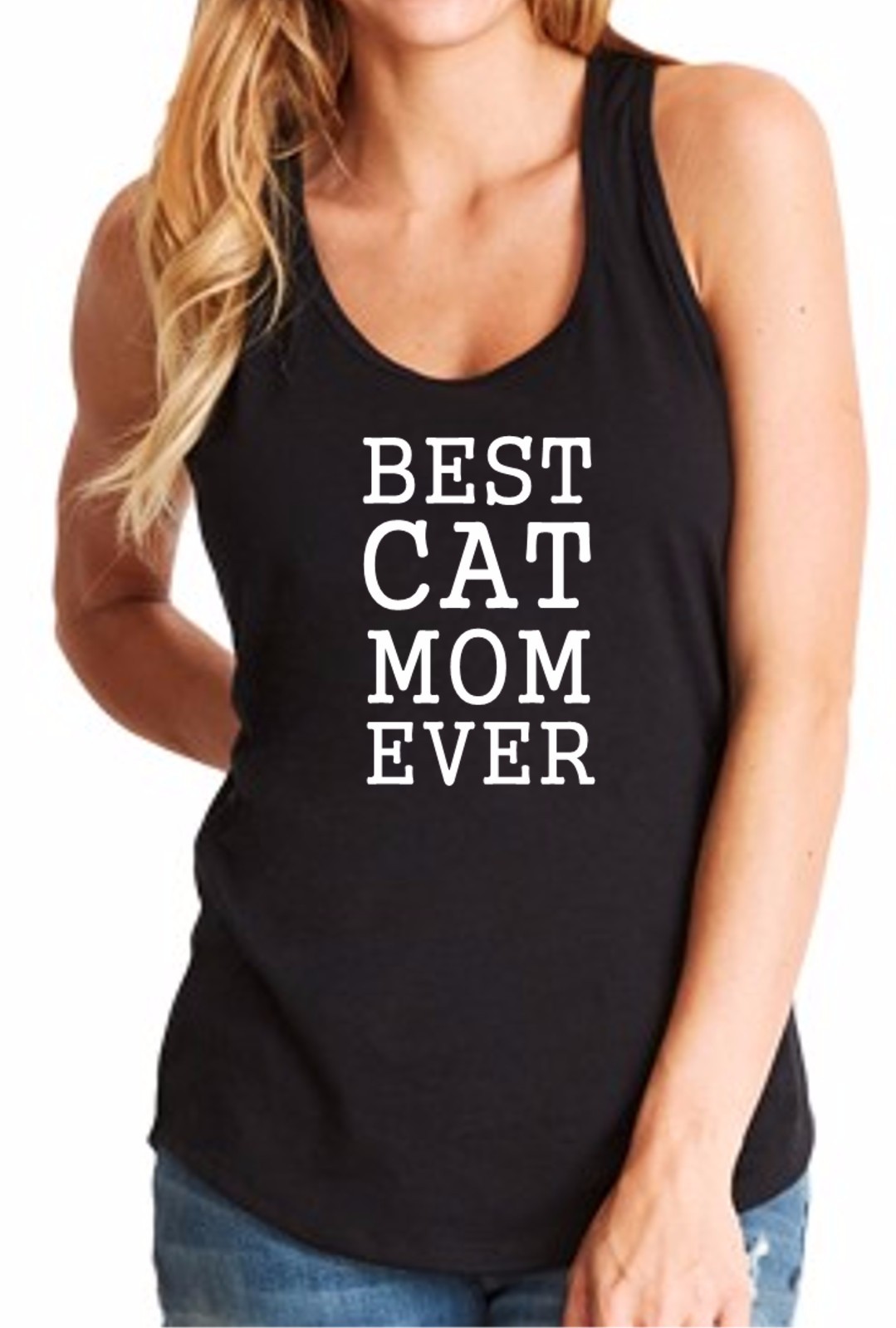 Tank Top Best Cat Mom Ever T Shirt Pet Animal Lovers Gift Mama Funny Women Tee-image