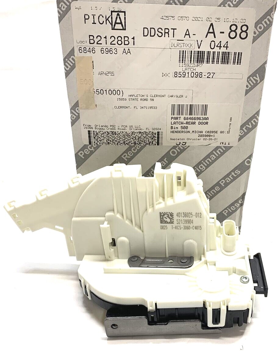New OEM Mopar Rear Door Latch Driver Side Cherokee 2011-21 