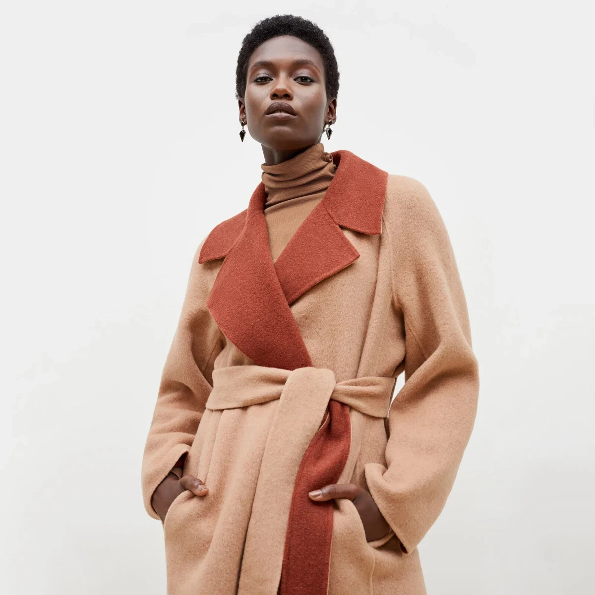 NWT BRAND NEW MM LA fleur coat Cleo Reversible Wool Blend Not