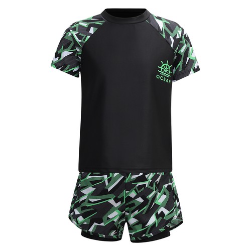 US Kids Boys Swimsuit Breathe Bathing Suit Summer Swimwear Outfits Athletic Soft - Picture 94 of 98