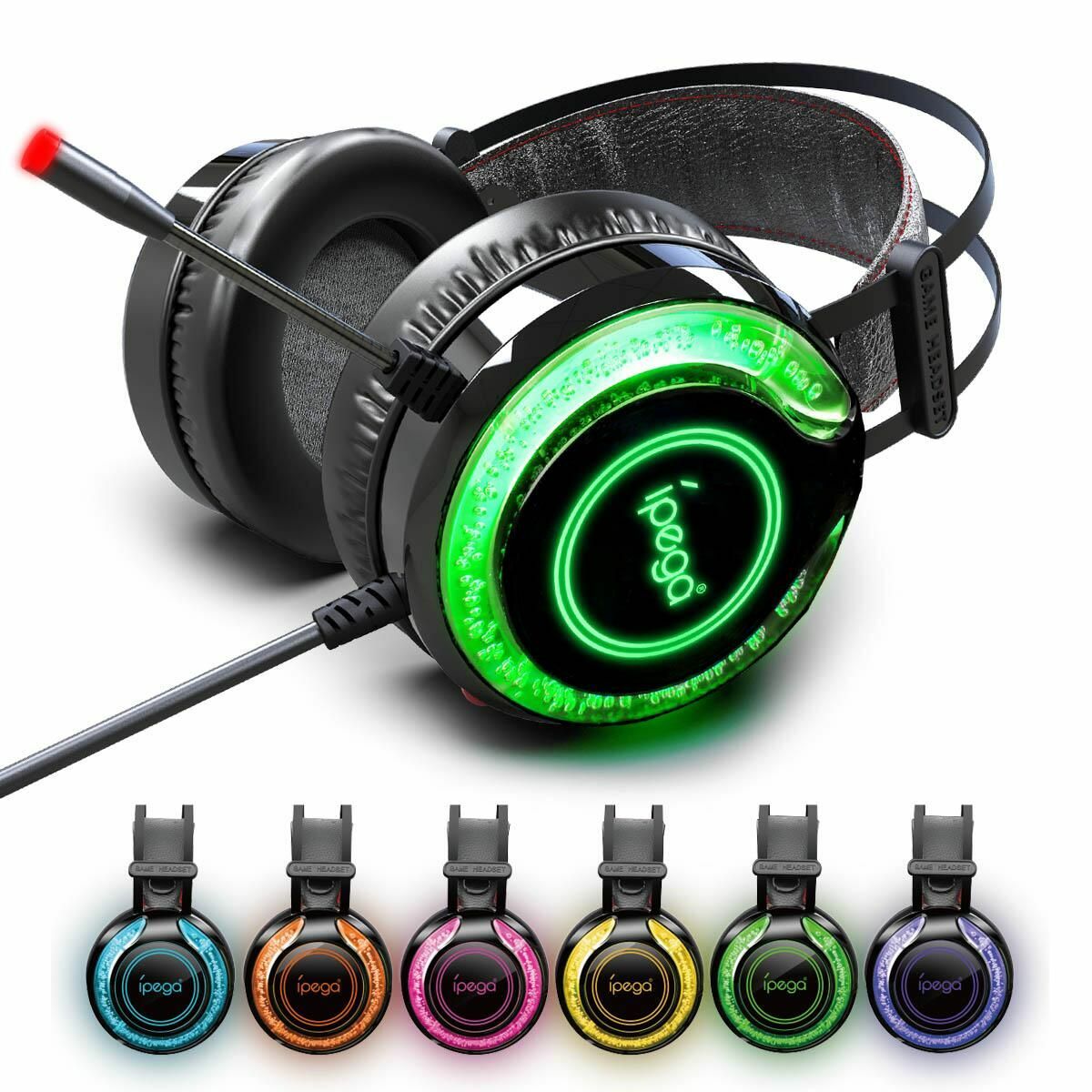 Cuffie Gaming IPEGA PG-R015 RGB Surround - Audio Immersivo PS5 Xbox PC