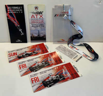 Formula US Grand Prix Austin, TX 2012 Tickets (Friday/Sunday)