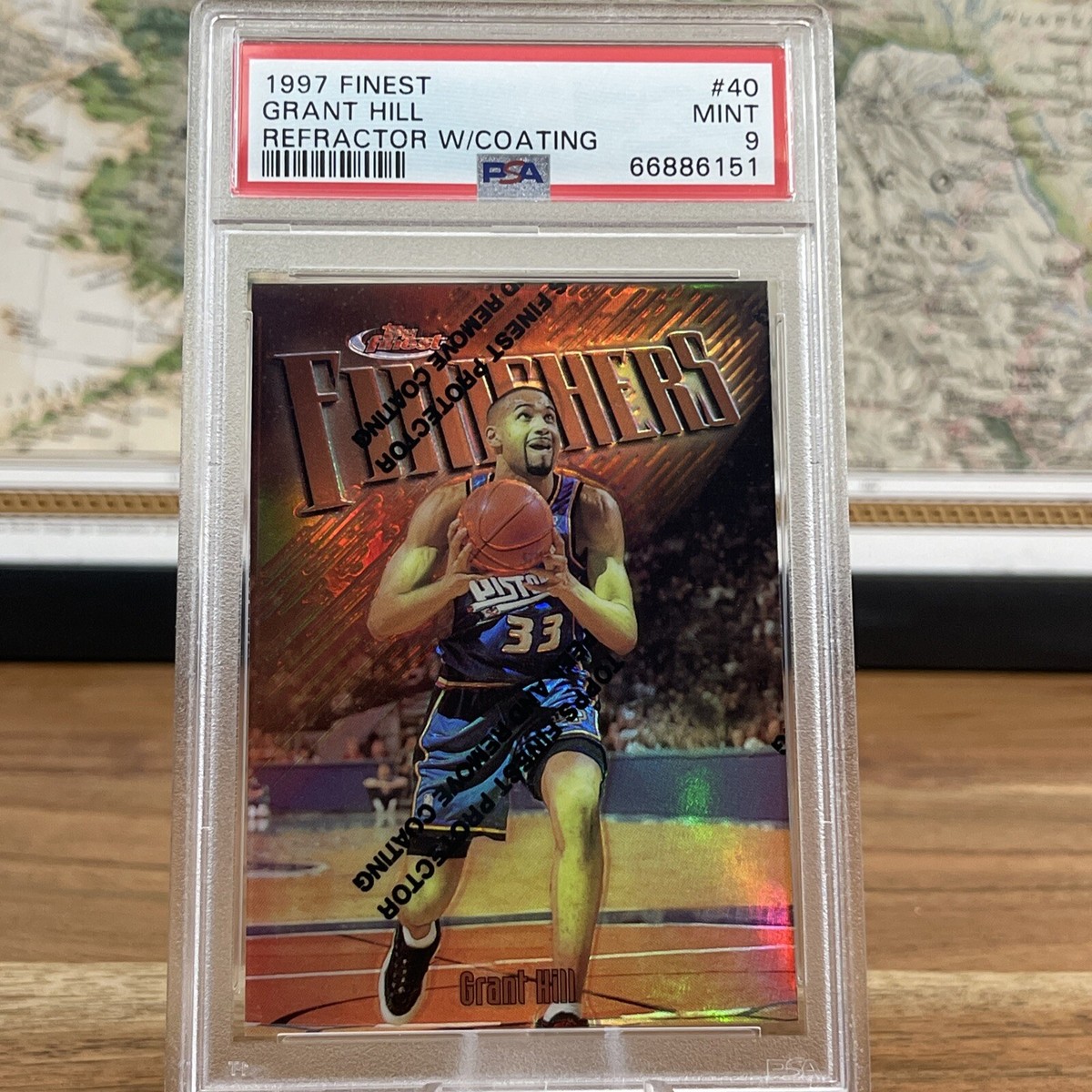 その他 99 Finest Refractor Grant Hill/Garnett 1997 Topps Finest Grant Hill Refractor With Coating #40 PSA9 | eBay