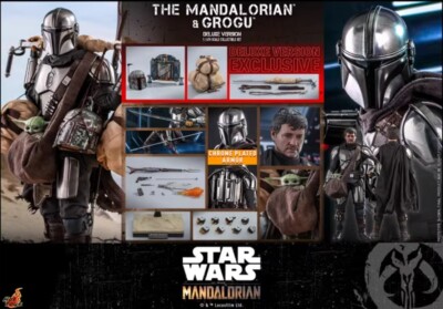 New Hot Toys TMS052 Star Wars The Mandalorian & Grogu Set Deluxe
