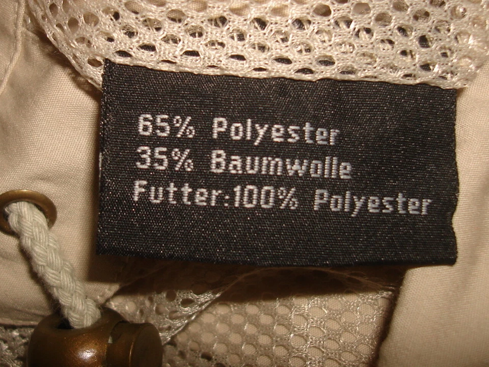 Le Frog Sport Vtg. Khaki 8 Pocket Cotton/Poly Mesh Lined Waist/Hip Draw Vest S - Image 4 of 4