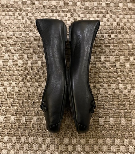 new COLE HAAN Downtown Ballet Flat W09907 Black Leather Ballerina Flats 9 - Picture 7 of 10