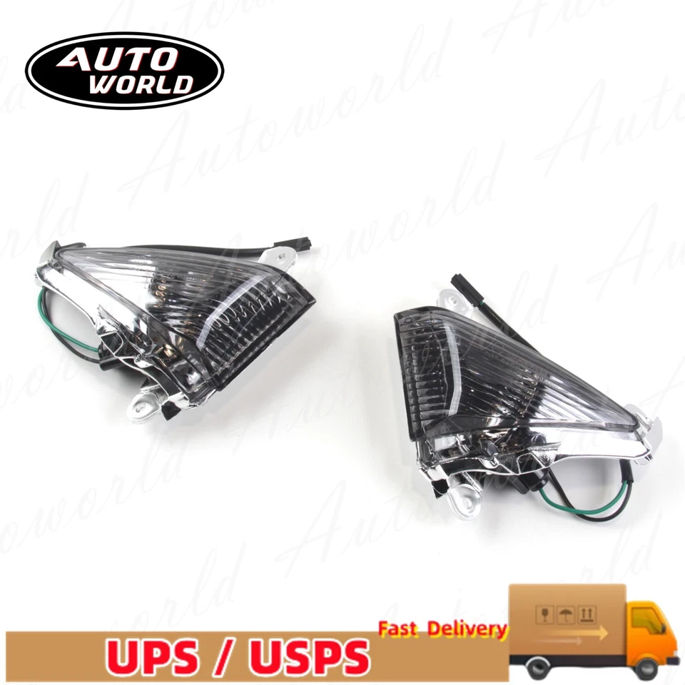 Estuche de luz de señal de giro delantero para Kawasaki Ninja ZX6R 2005-2010 2009 2008 2007 Foto 3 de 4