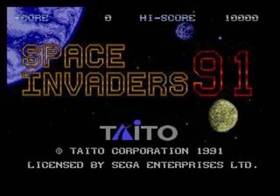 Space Invaders 91 - Sega Genesis Game Complete