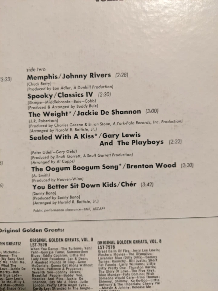 33 LP Various artists: ~Original Golden Greats Vol. 10~ Liberty (EX) - Image 4 of 4