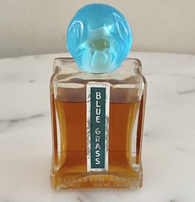 1936 Elizabeth Arden BLUE GRASS Blue Horse Cap Bottle Perfume 1 3