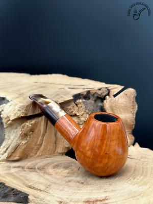 Chen Ce Smooth Finish Bent Brandy Smoking Pipe