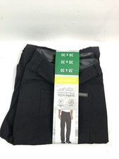 Eddie Bauer Men'sTech Pants Convertible Size 38 x 30 Black NWT