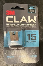 3M Claw Silver Drywall Picture Hanger 15 lb 1 pk - A0019