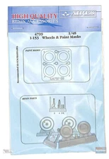 ARS4799 1:48 Aires I-153 Chaika Wheels & Paint Mask (ICM/HAS kit)