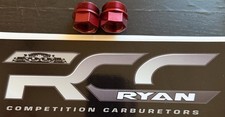 Brand New Take Off Holley Qft Fuel Inlet Fittings. Pair Of Fittings. Red 