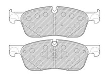 Plaquettes de frein FDB4926 FERODO pour LAND ROVER JAGUAR