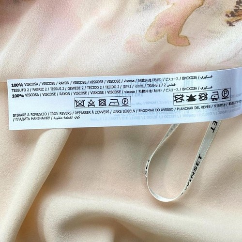 NWT TWINSET MILANO SOFT PINK FLORAL SHEER OVERLAY CAMISOLE BLOUSE - L - Picture 10 of 10
