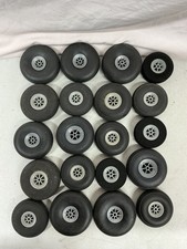 Vtg R/C Airplane Parts Lot Wheels Tires Landing Gear Wheels