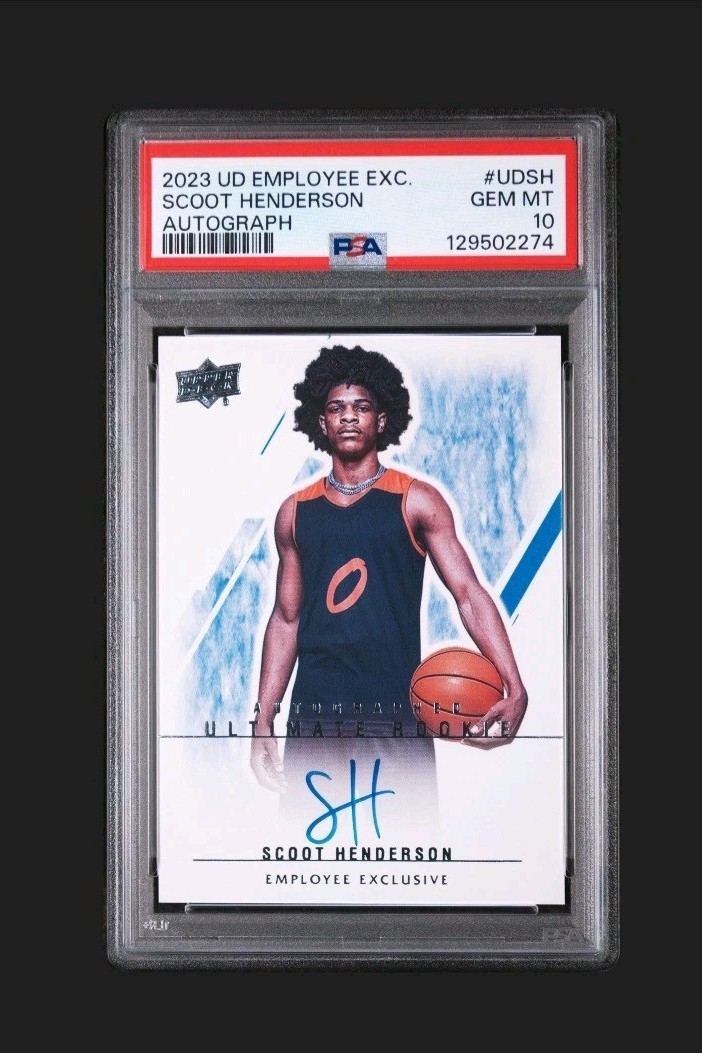 2021 Upper Deck Employee Exclusive Scoot Henderson Ultimate Rookie Auto PSA 10🔥