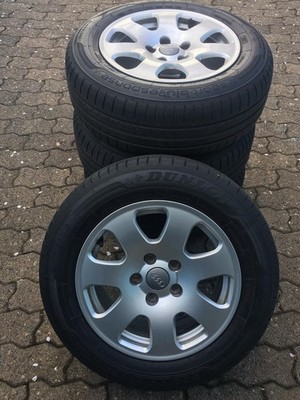 Neuwertig 4x Dunlop Sommerreifen 195/65 R15 inkl Audi Felgen in Marktheidenfeld