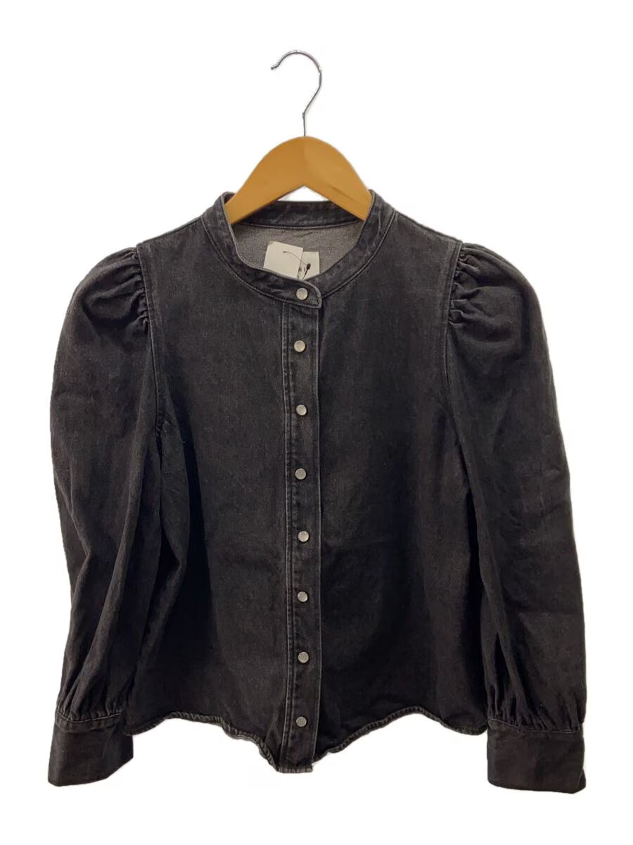 AMERI Long Sleeve Blouse, Free Size, Cotton, Blac… - image 1