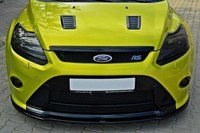 Maxton Design Frontlippe V.2 Passend FüR Ford Focus RS Mk2 Schwarz Hochglanz