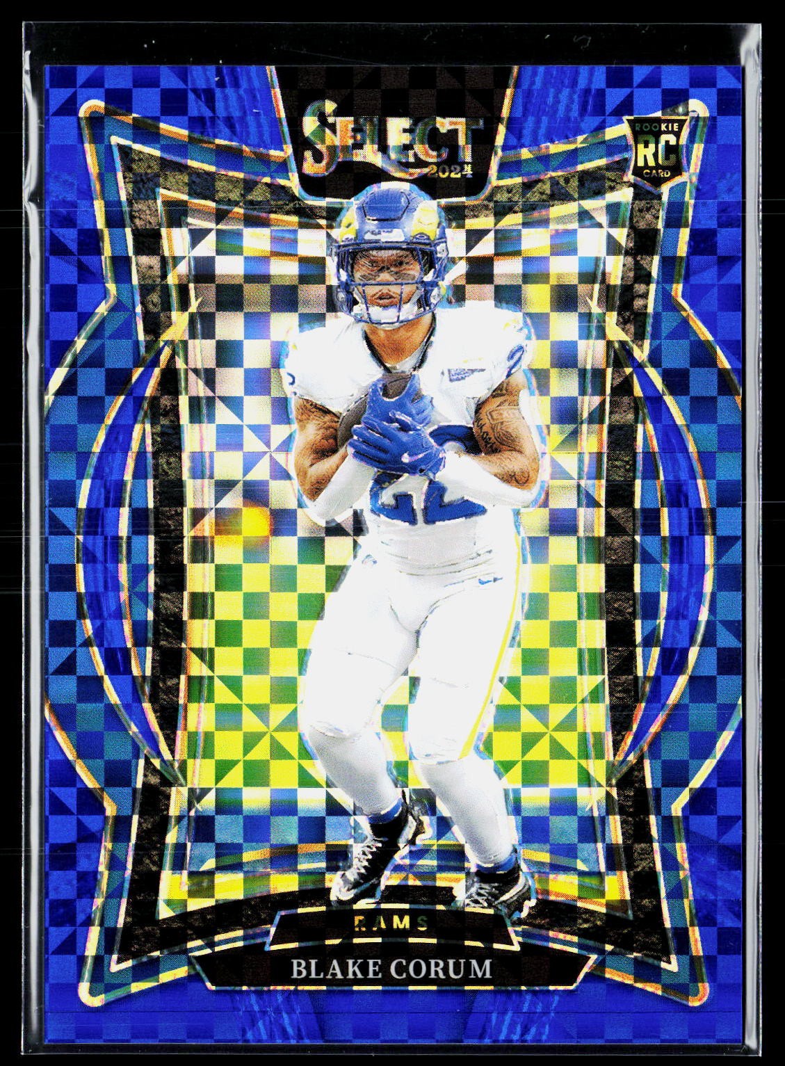 2024 Panini Select #9 Blake Corum Blue Prizm #/249
