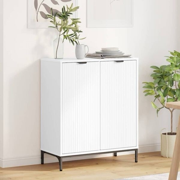 Sideboard Anrichte Schrank Lowboard Weiß 69,5X33X82 Cm Spanplatte-image