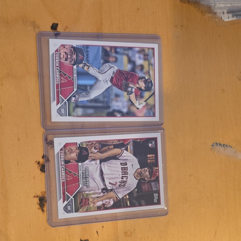 Topps 2022 Update Series Corbin Carroll Rookie Dbacks Card Lot (2) US244 407