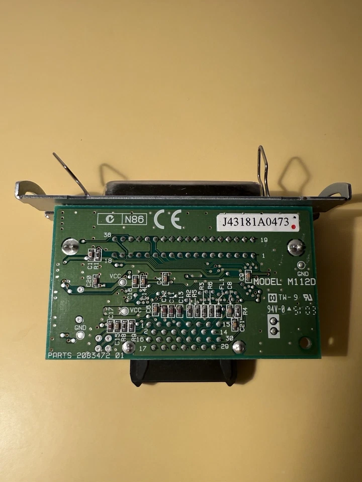 Epson TM-U200 TM-88 TM-U325 Printer Parallel Port Interface Card UB-PO II  M112D - Image 3 of 4
