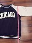Chicago Varsity Sweater Mens Medium Navy Chenille Collegiate Knit Crewneck — photo 6