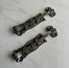Vintage Decor Cast Iron Slide Bolt Latch For Door Window With Period Look 2pcs