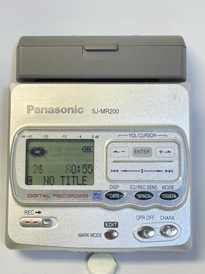 Panasonic SJ-MR200 MD Recorder Mini Disc Digital Recorder In Good