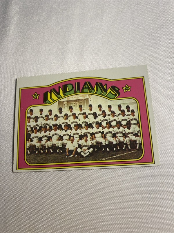 1972 TOPPS INDIANS TEAM #547 SEMI HIGH SERIES VG-EX+ OR BETTER - Free Shipping !