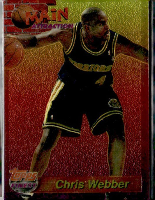 CHRIS WEBBER 1993-94 TOPPS FINEST MAIN ATTRACTION #9  (ID 4476)