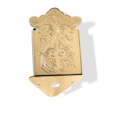 Tailpiece Mandolin Screw on Clamshell Style Gold 109605GD