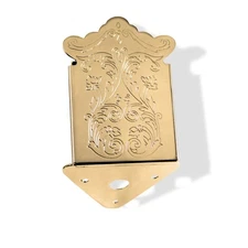 Tailpiece Mandolin Screw on Clamshell Style Gold 109605GD