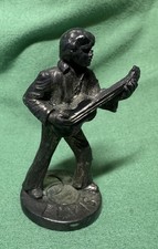 Vintage Rare Elvis Presely Metal Pewter Small Figure Statue 2.5" Tall