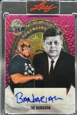 2026 Leaf Metal Presidents Day The Barbarian 1/1 Auto John Kennedy 
