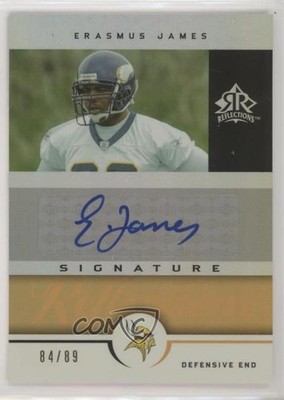 2005 Reflections Signature Gold 84/89 Erasmus James #SR-ER Rookie Auto RC 5lp