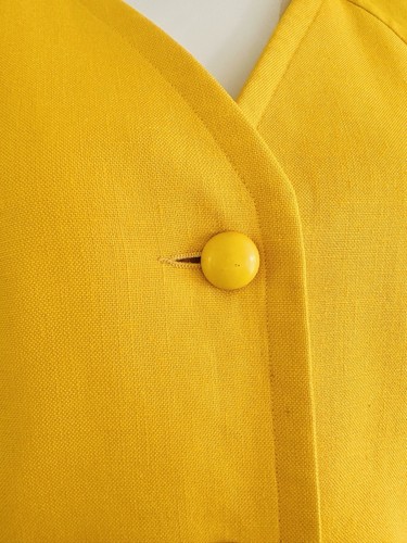 Givenchy Blazer Jacket Vintage 80’s Boutique Jellow Couture Viscose Size FR 38 S - Picture 2 of 23