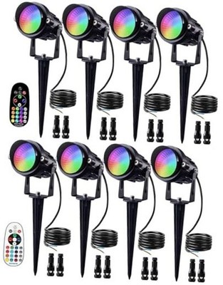  Halloween 12W RGB Color Changing Landscape Lights Low Voltage LED Landscape 