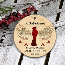 Personalized Memorial Ornament Customized Christmas Ornament In Loving Memory