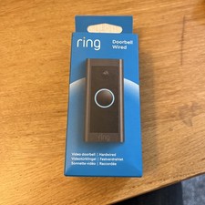 Brand New & Boxed Ring Video Doorbell Black Hard Wired