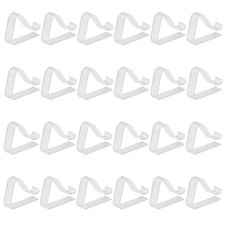 24 PCS Transparent Clear Tablecloth Clips, Plastic Table Cloth Clips, Small