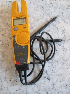 Fluke t5-600 basic electrical tester 600v ac dc voltage meter current tester