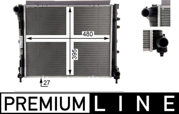 Mahle MotorküHler WasserküHler Premium Line Cr 1586 000P FüR Van Panda Fiat 312-image
