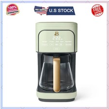 Beautiful 12 Cup Programmable Coffee Maker Sage Green by Drew Barrymore